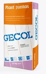 Pasta de juntas de fraguado rápido, Plast juntas de Gecol. Saco 15 kg